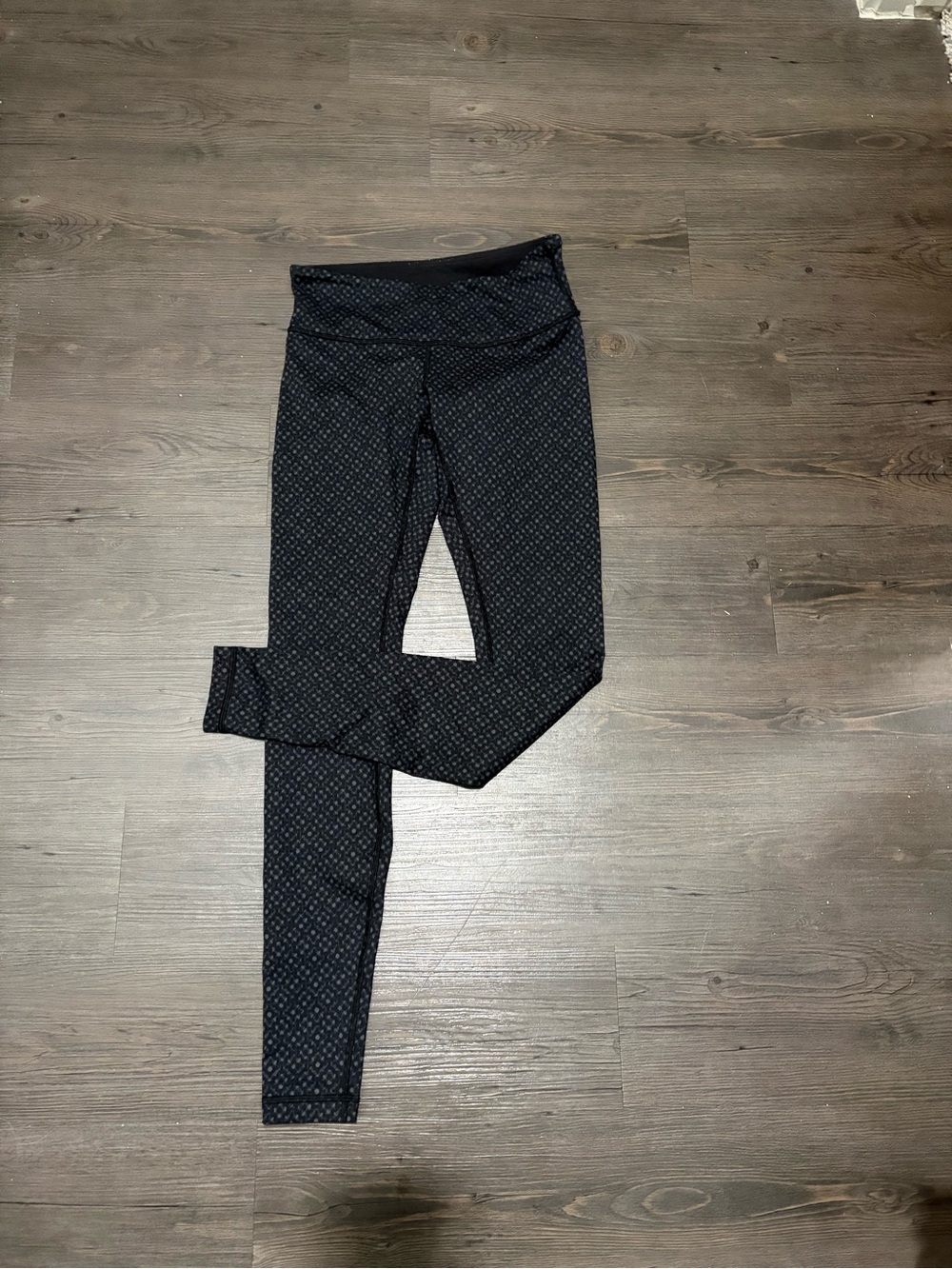 lululemon athletica Black Geometric-Print Leggings